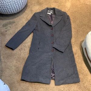 Grey wool coat Larry Irvine size SM/MED